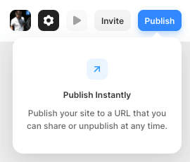 Publish your website with Framer