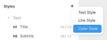 Framer - Add new Styles
